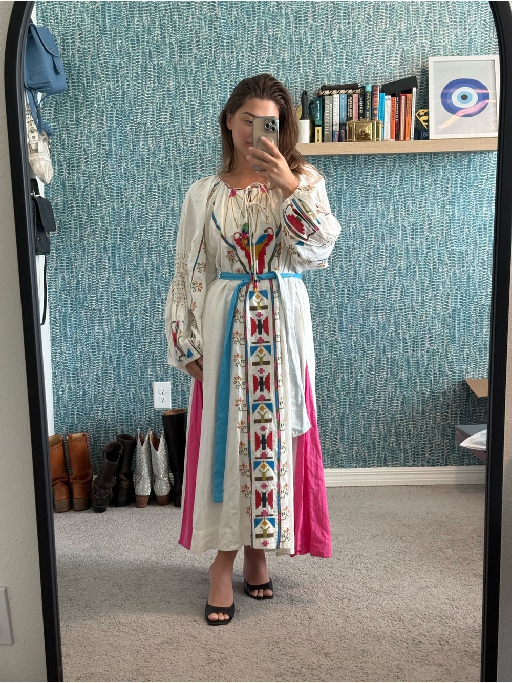FARM Rio Macaw Embroidered White Maxi Dress - Picture 4 of 4